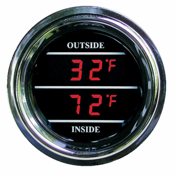 Inside Outside Auto Thermometer Gauge for Trucks and Cars dual display